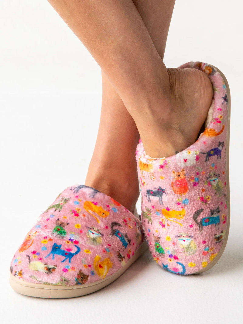 Natural Life Cozy Slippers - Cat