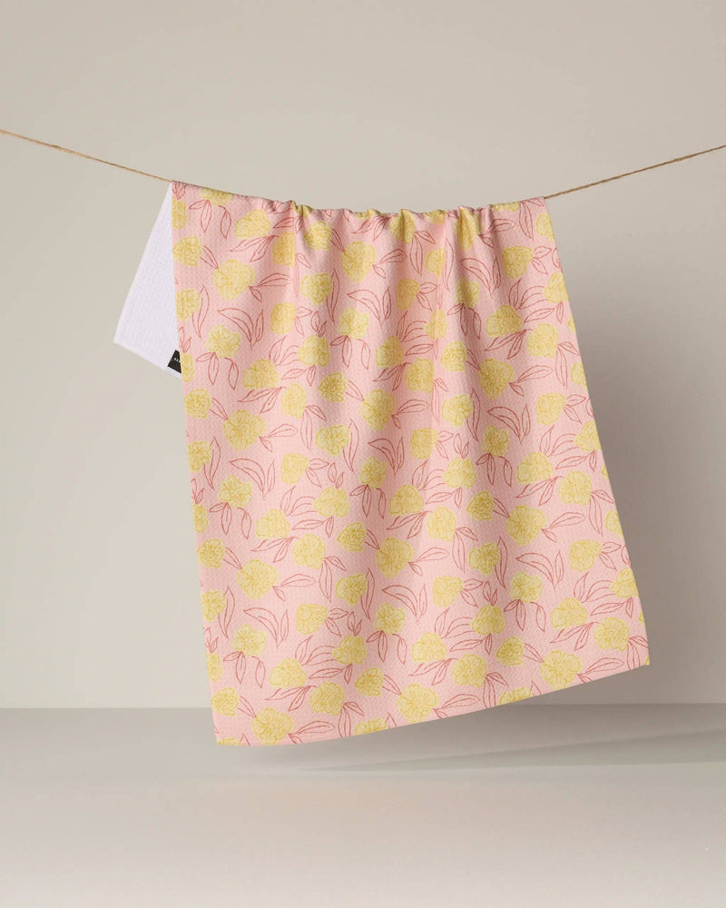 Geometry - Lucky Bloom Tea Towel - Mahjong