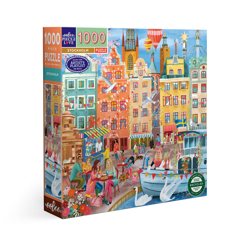 eeBoo - Stockholm 1000 Piece Puzzle