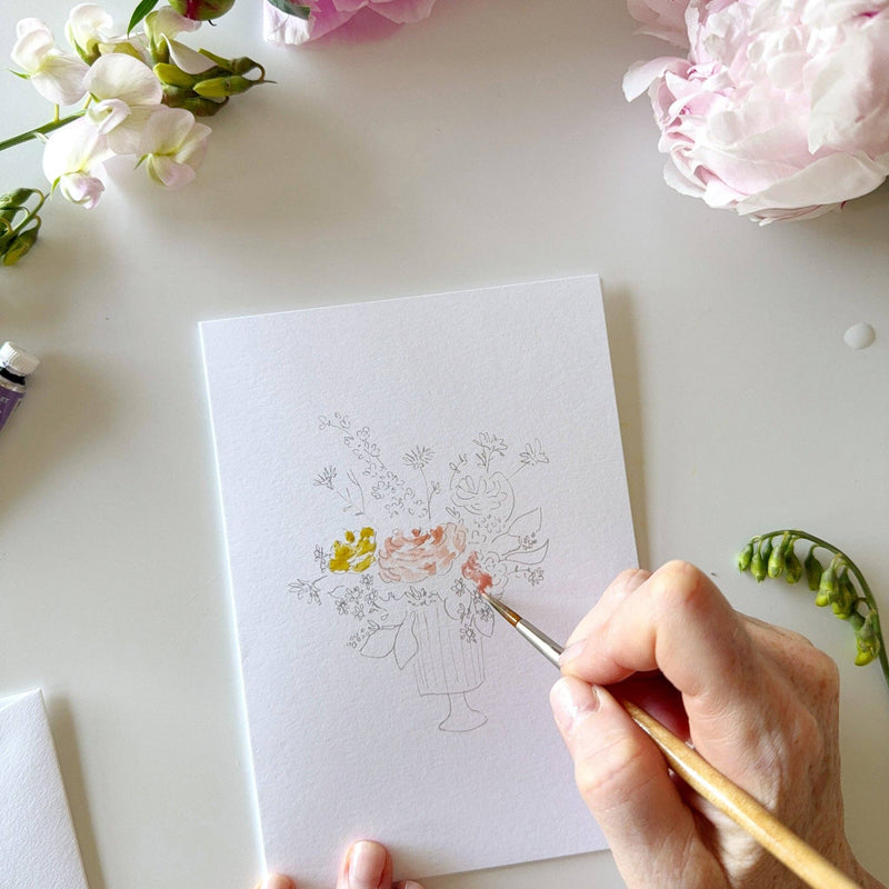 emily lex studio - Bouquets paintable notecards
