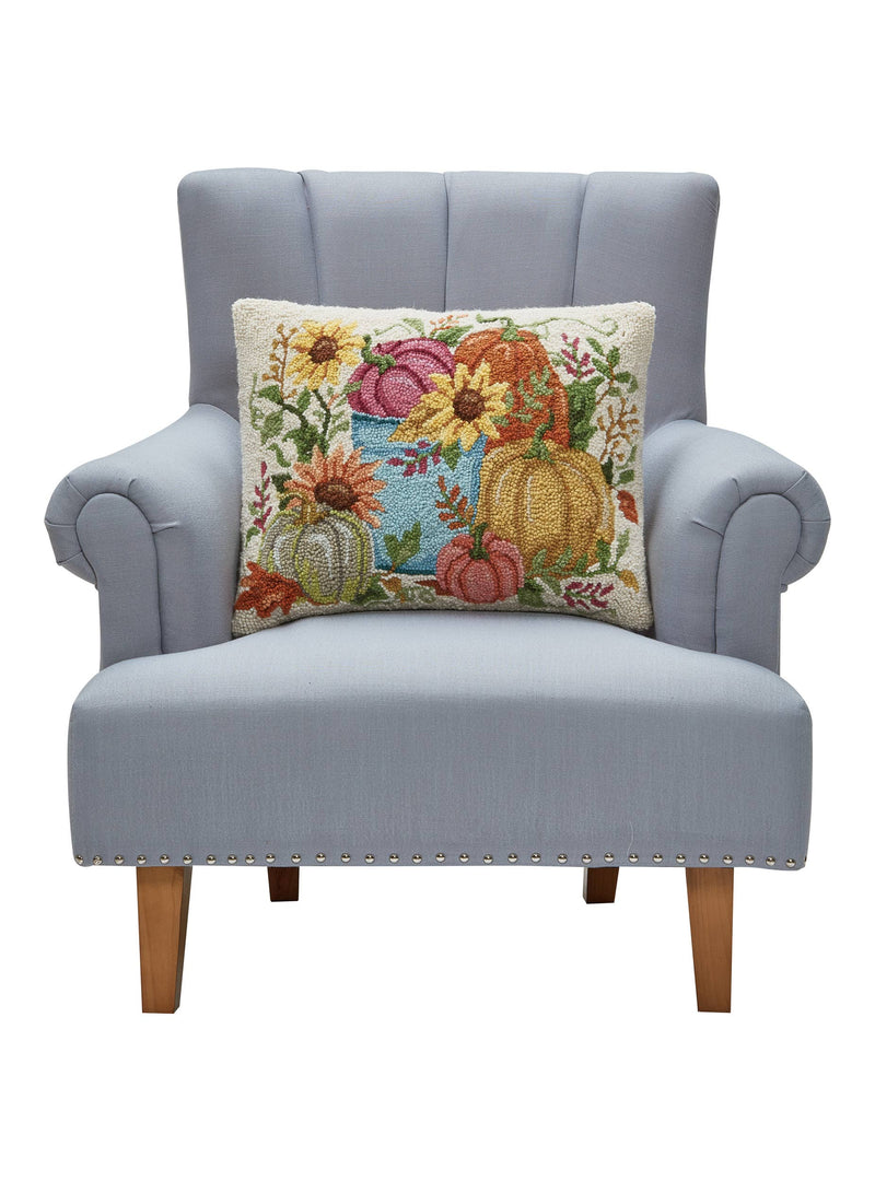 Peking Handicraft - Harvest Pumpkins Hook Pillow