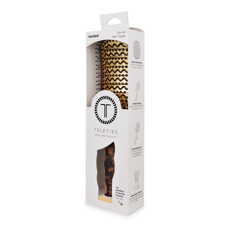 TELETIES - Vented Hair Brush | Tortoise