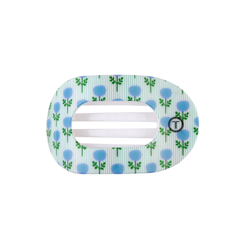 TELETIES - Blue Marigold | Medium | Flat Round Hair Clip