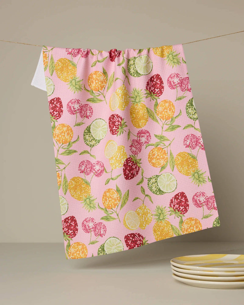 Geometry - Disco Fruits Tea Towel