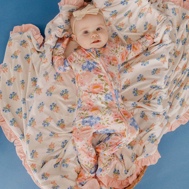 Copper Pearl - Bamboo Zip-Up Footie Pajama - Penelope