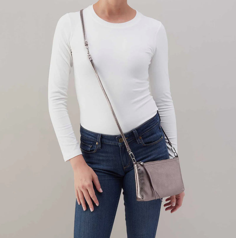 HOBO Darcy Crossbody Purse - Pewter Spur