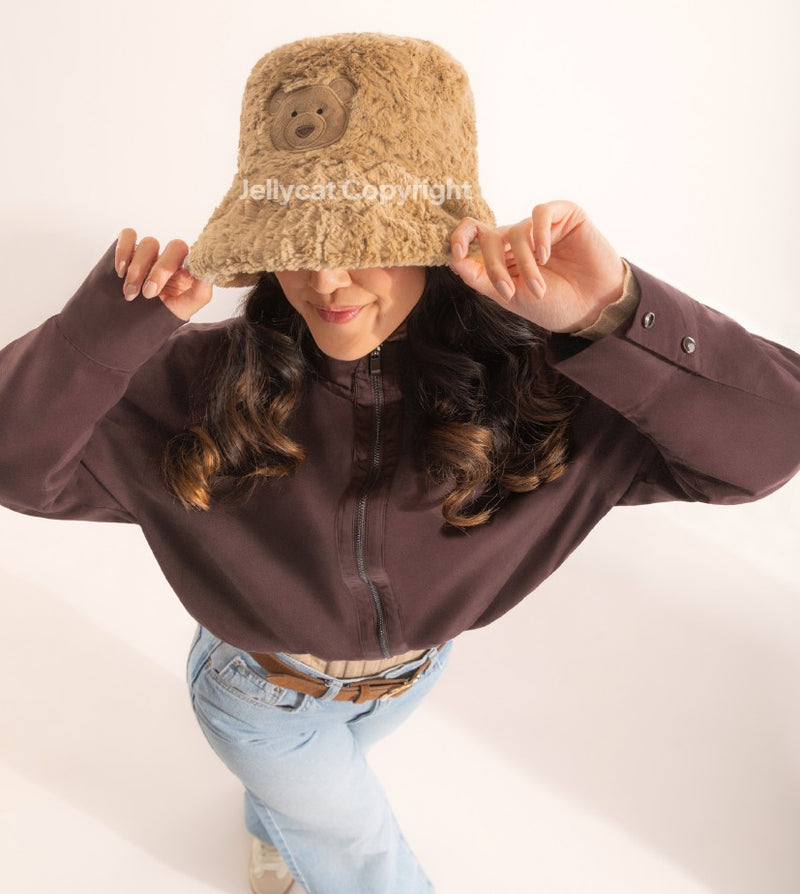 Jellycat Bartholomew Bear Fluffleshade Hat