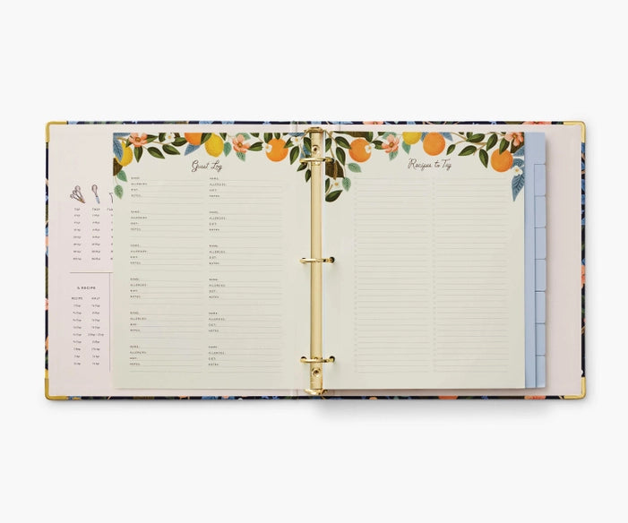 RIFLE PAPER CO. Recipe Binder - Citrus Grove