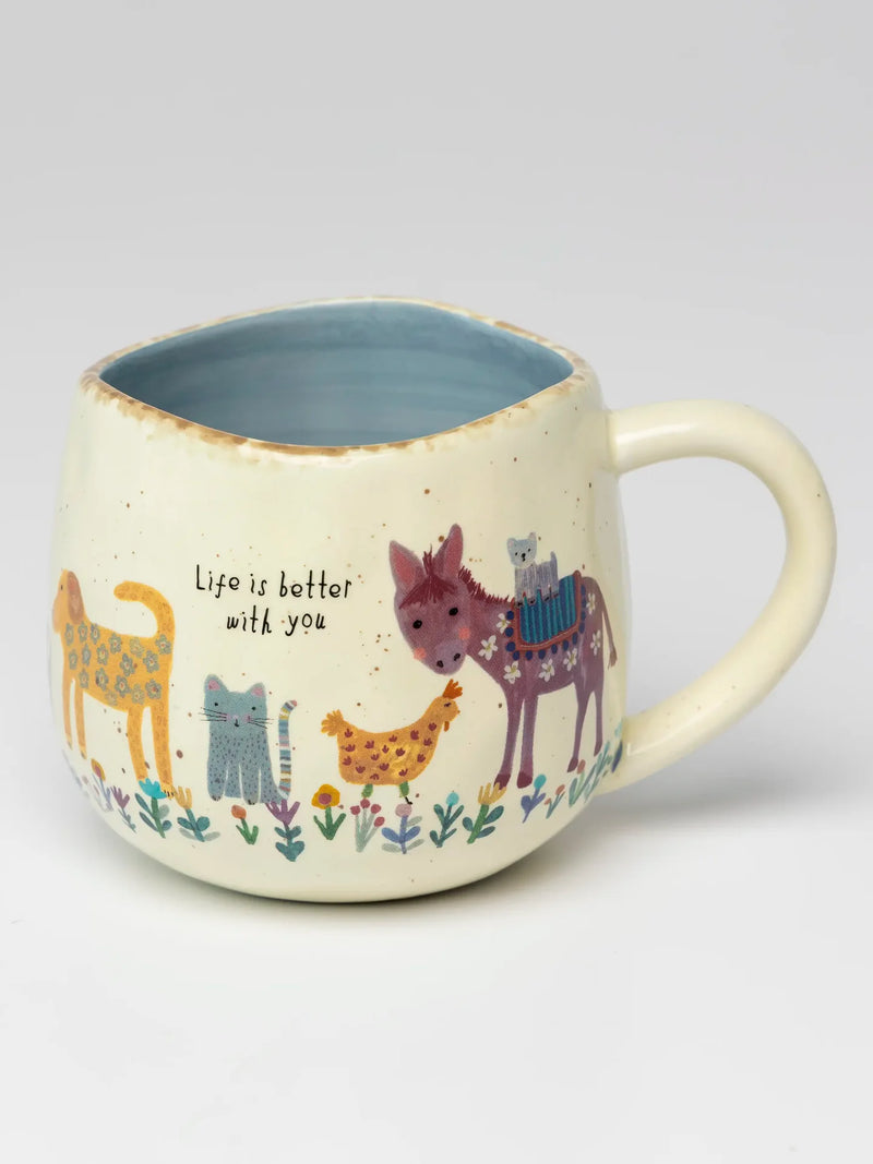 Natural Life® Artisan Coffee Mug - Life is Better With You