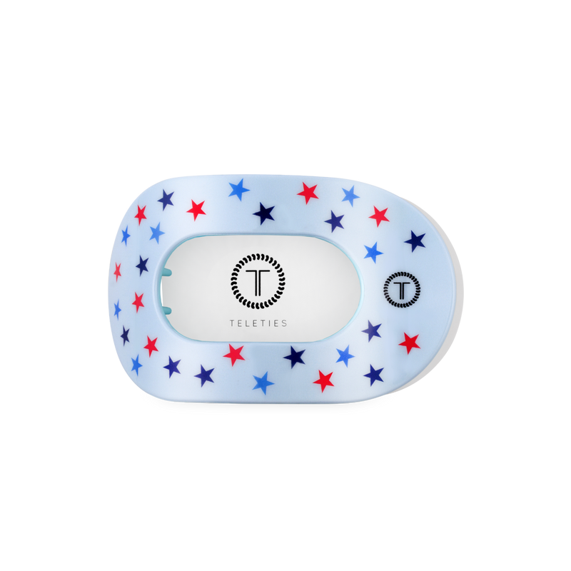 TELETIES - Flat Round Hair Clip | Medium | United We Sparkle