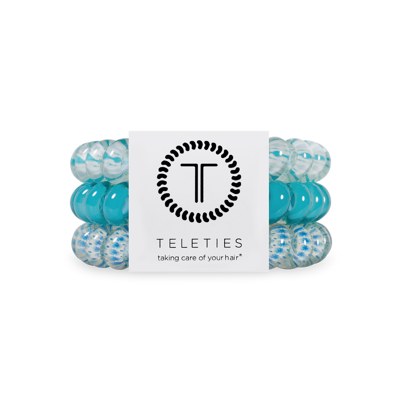 TELETIES - Spiral Hair Coils | Large | Soft Surf