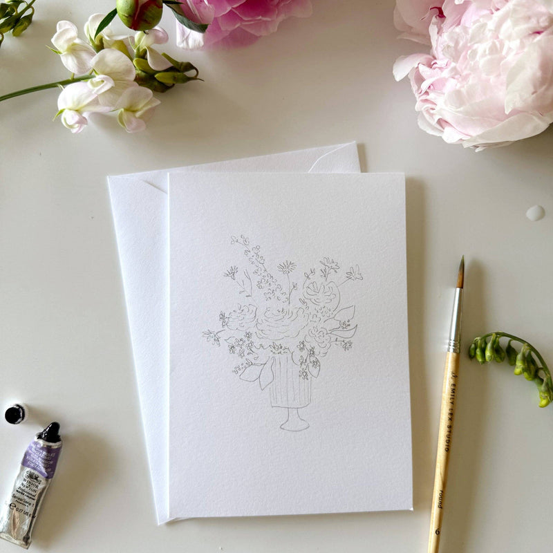 emily lex studio - Bouquets paintable notecards