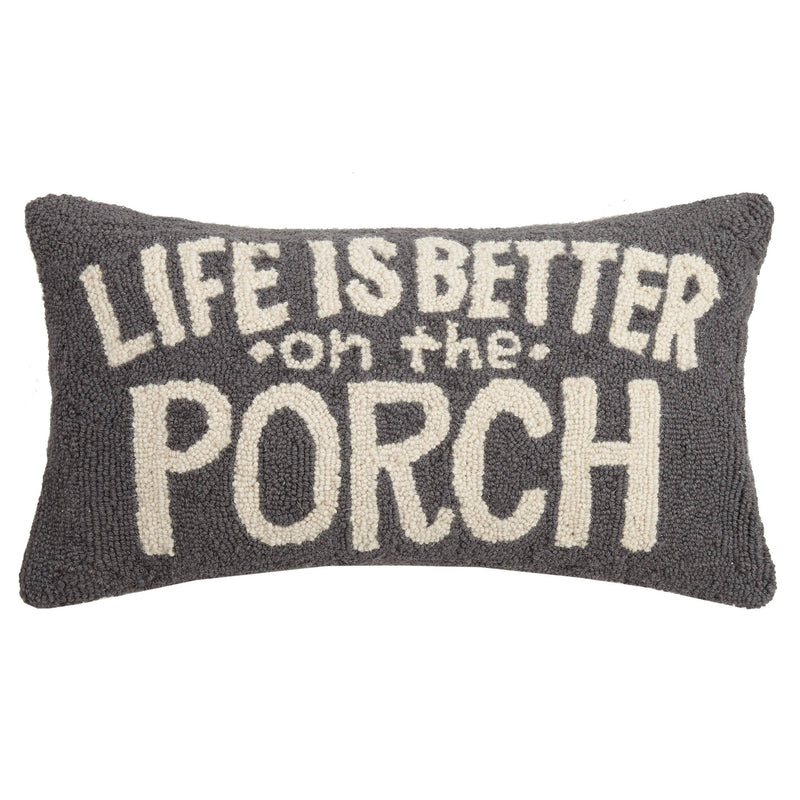 Peking Handicraft - Life Is Better On The Porch Hook Pillow