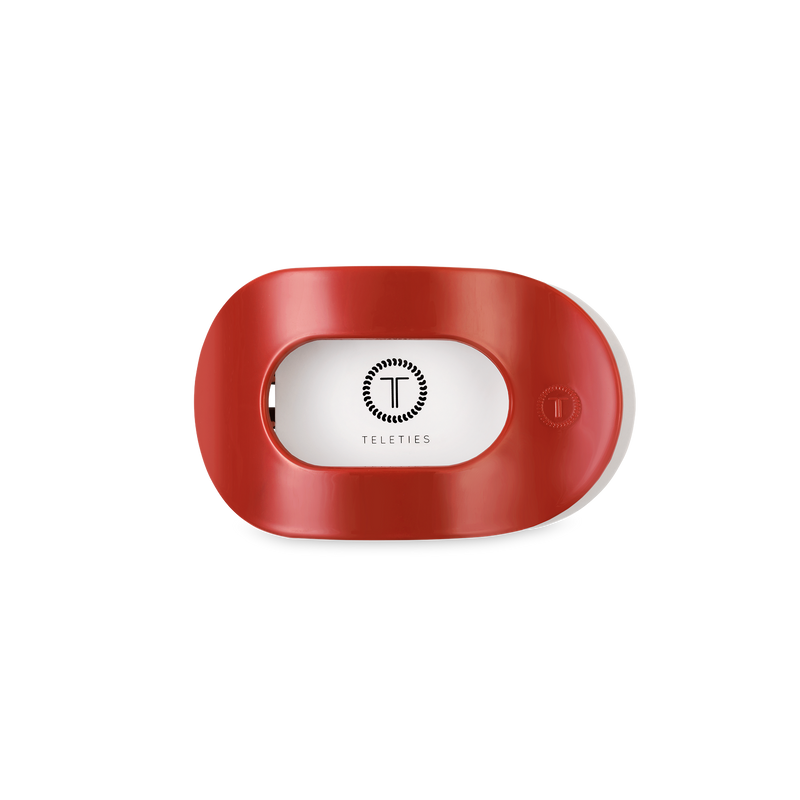 TELETIES - Flat Round Hair Clip | Small | Red Carpet Ready