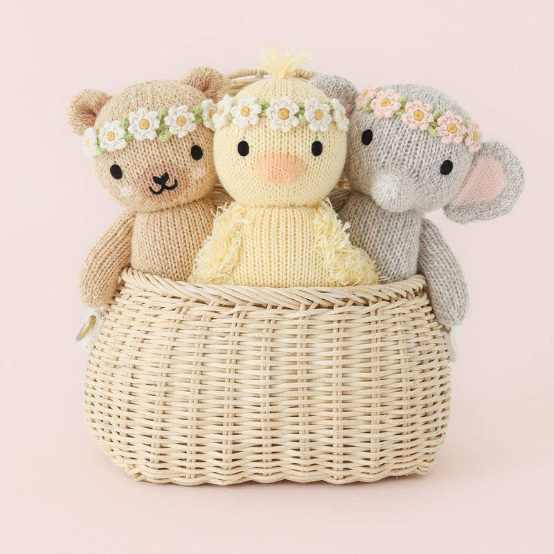 cuddle+kind - Baby honey bear (ivory floral)