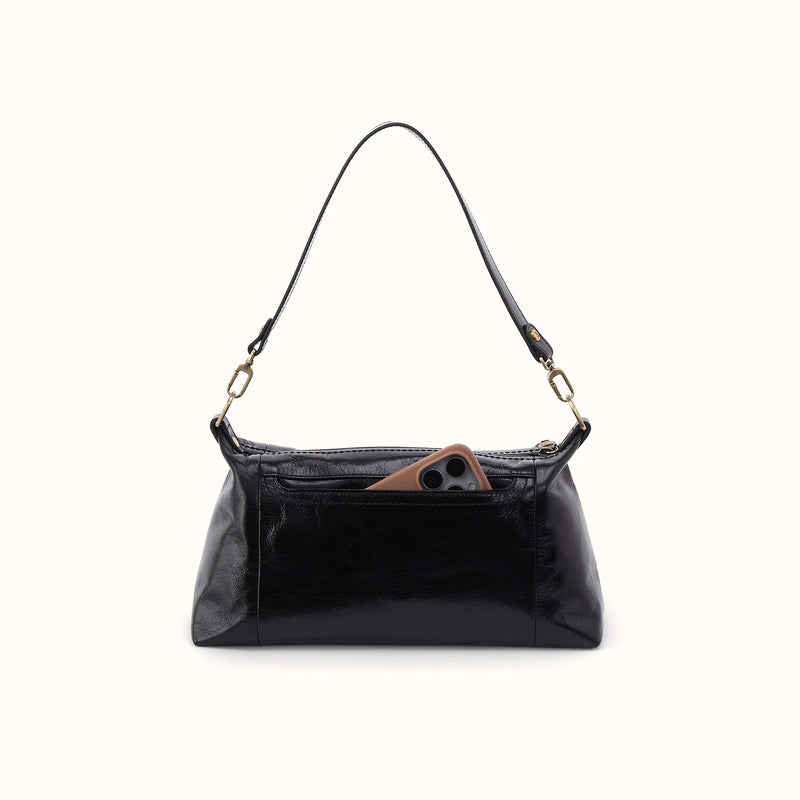 HOBO Darcy Carry-All Crossbody - Polished Leather - Black