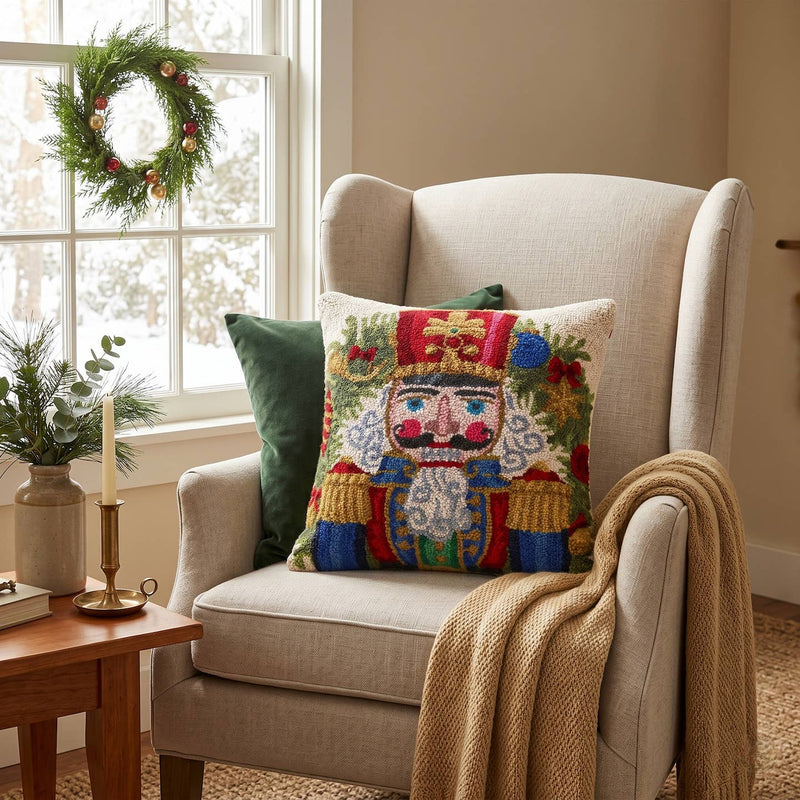 Peking Handicraft - NUTCRACKER HOOK PILLOW - The Pillow Shop