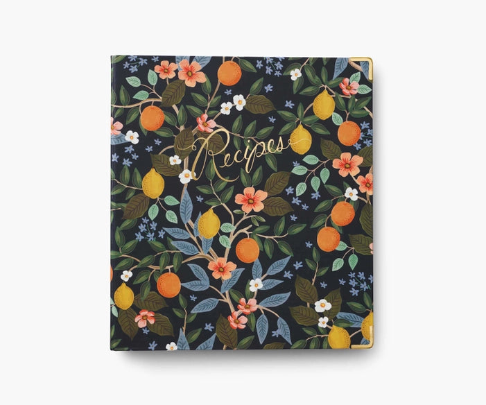 RIFLE PAPER CO. Recipe Binder - Citrus Grove