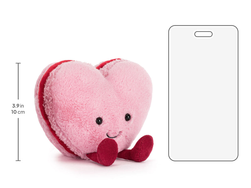 Jellycat Amuseables Colette Heart Macaron Plush (Pink)