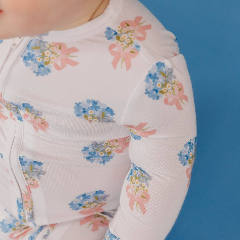 Copper Pearl - Bamboo Zip-Up Footie Pajama - Louise