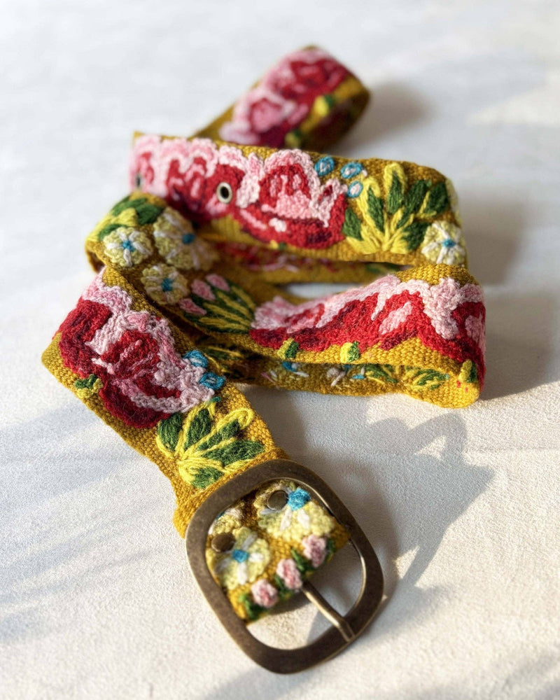 Jenny Krauss - Giverny Embroidered Wool Belt