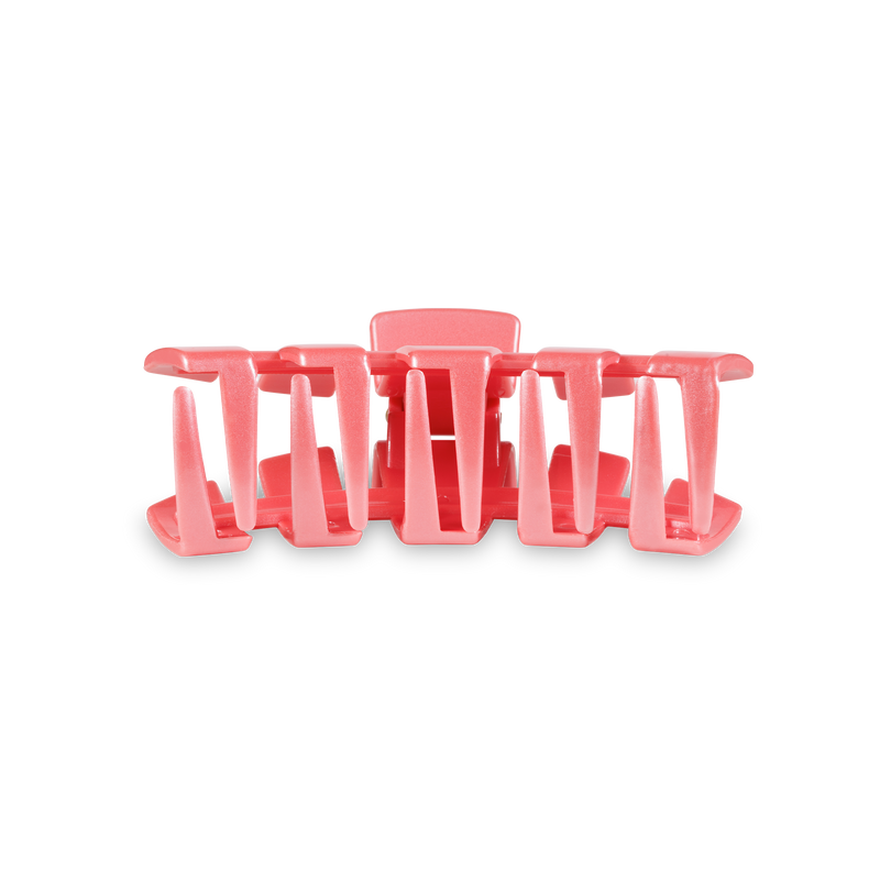 TELETIES - Classic Hair Clip | Small | Calming Coral
