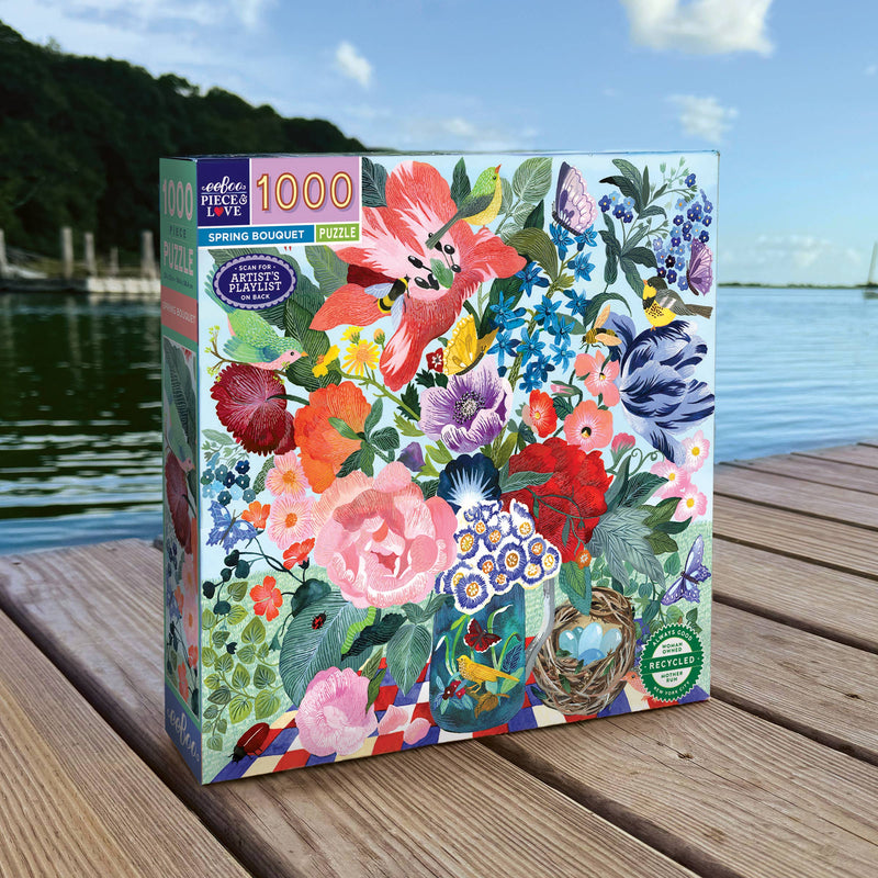 eeBoo - Spring Bouquet 1000 Piece Puzzle