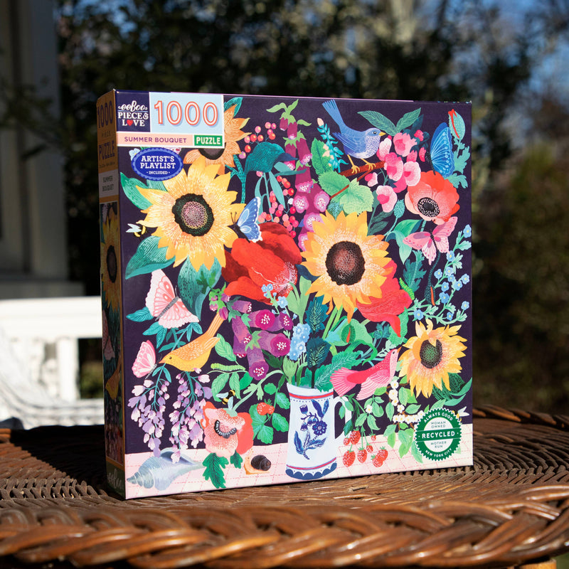 eeBoo - Summer Bouquet 1000 Piece Puzzle