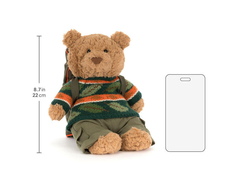 Jellycat Bartholomew Bear Hiking Outfit Medium Plush