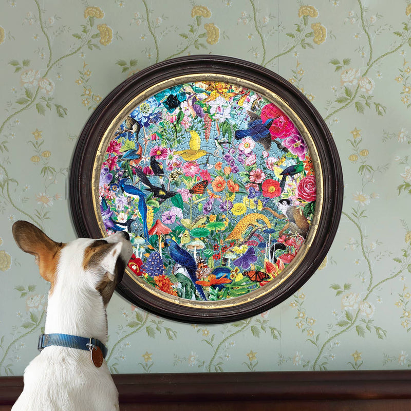 eeBoo - Paradise Garden 500 Piece Round Puzzle