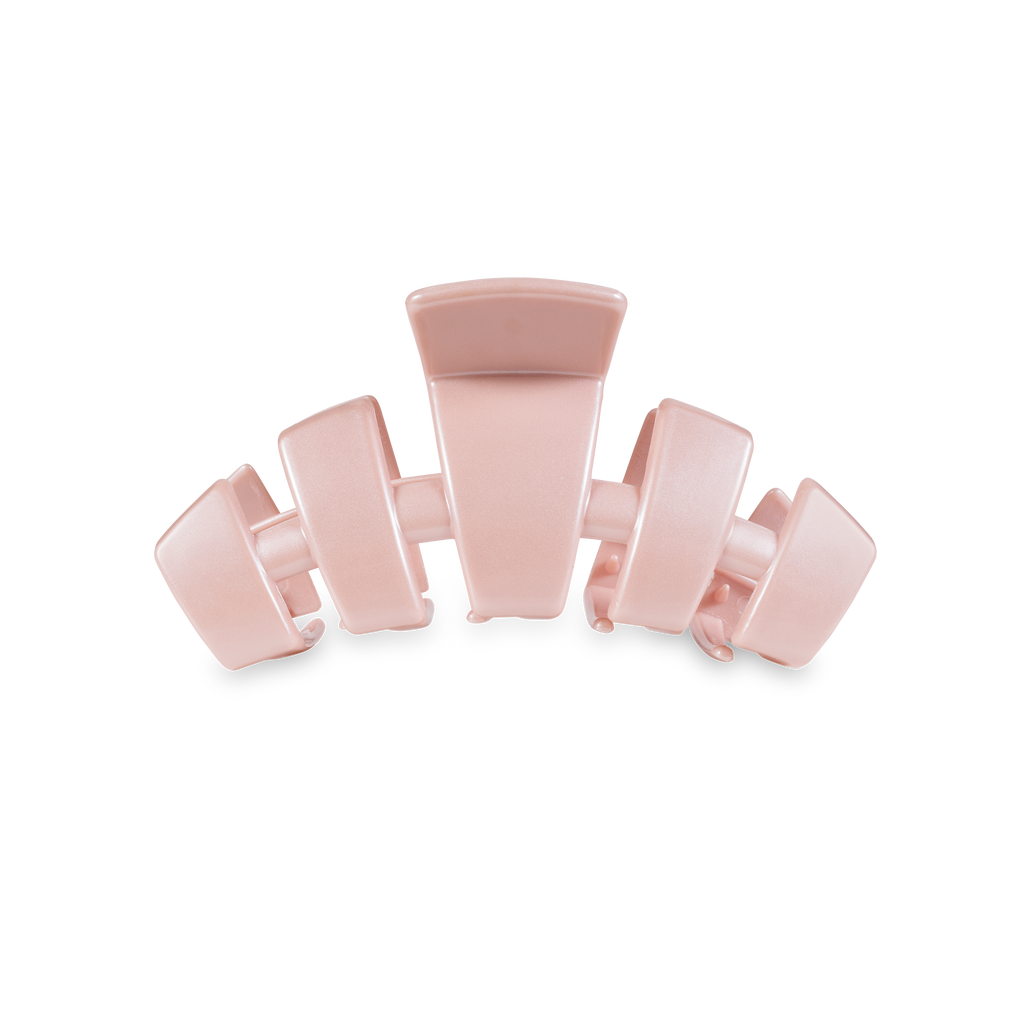 TELETIES - Classic Hair Clip | Small | Pearly Pink
