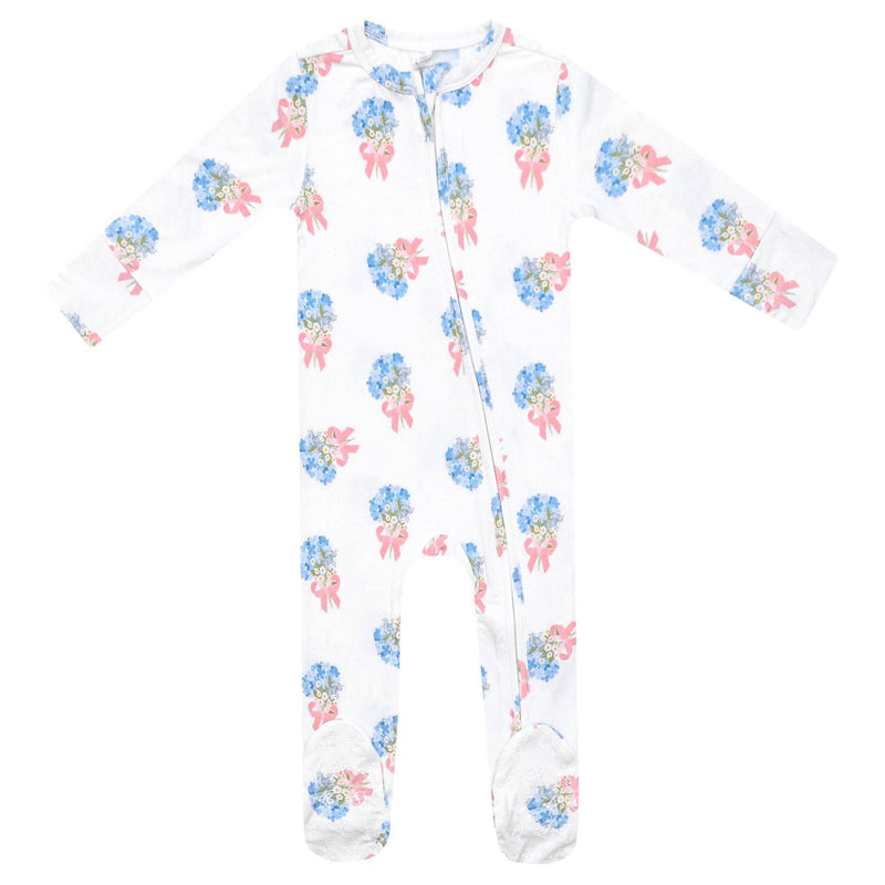 Copper Pearl - Bamboo Zip-Up Footie Pajama - Louise