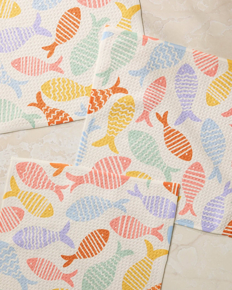 Geometry - Fish Flip Dishcloth Set