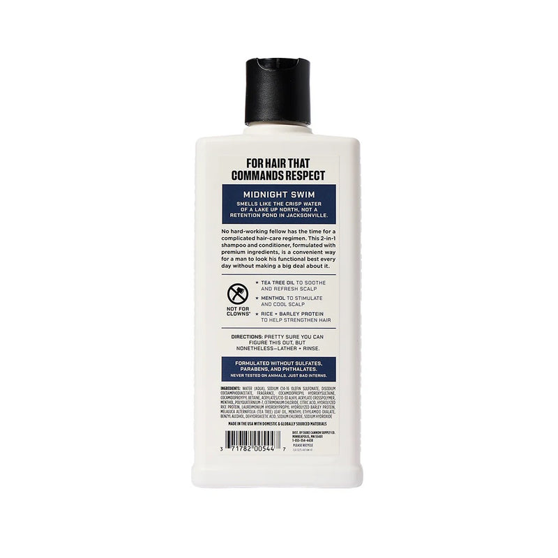 Duke Cannon NEWS ANCHOR 2-IN-1 HAIR WASH - MIDNIGHT SWIM