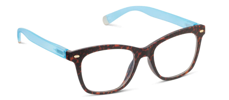 Peepers Readers - Sinclair - Leopard Tortoise/Blue (with Blue Light Focus™ Eyewear Lenses)