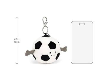 Jellycat Amuseables Sports Soccer Bag Charm