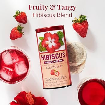 The Republic of Tea - Hibiscus Strawberry Tea Bags
