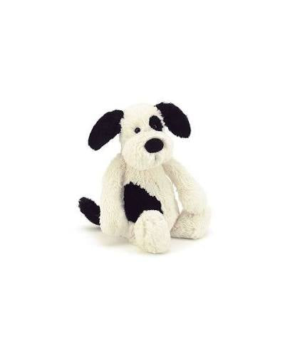 Jellycat The Pick of Sticks Book and Bashful Black and Cream Puppy Medium Plush Set