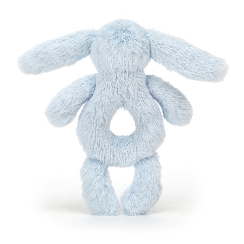 Jellycat Bashful Baby Blue Bunny Ring Rattle