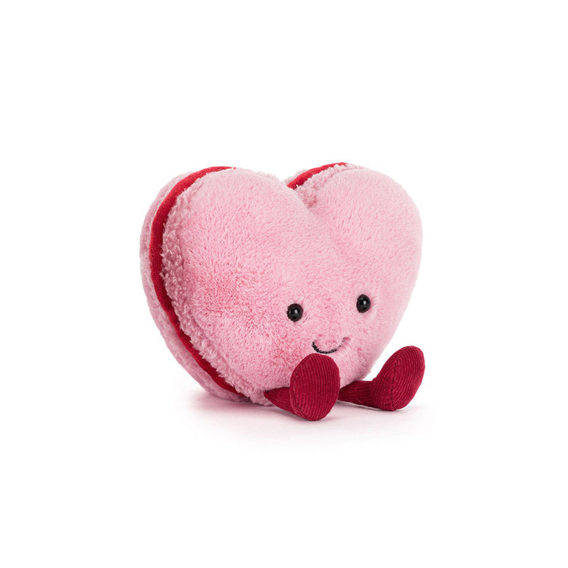Jellycat Amuseables Colette Heart Macaron Plush (Pink)