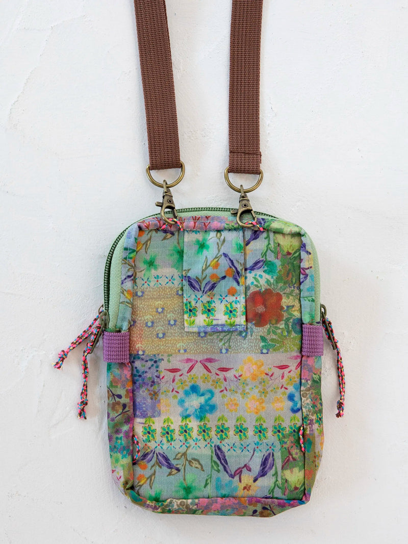 Natural Life® 8-in-1 Pocket Crossbody - Taupe Watercolor Patchwork
