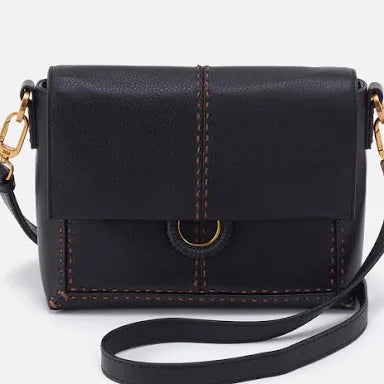 HOBO Austin Flap Crossbody - Black