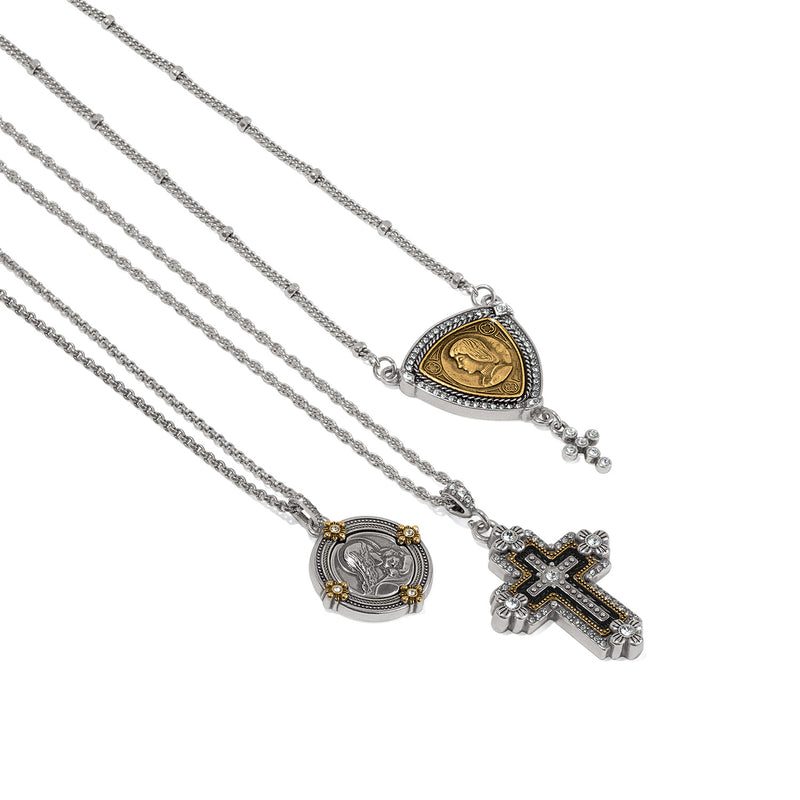 Brighton Joan of Arc Courage Two Tone Necklace