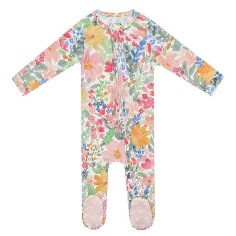 Copper Pearl Zip-Up Footie - Lark