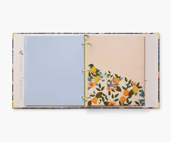 RIFLE PAPER CO. Recipe Binder - Citrus Grove