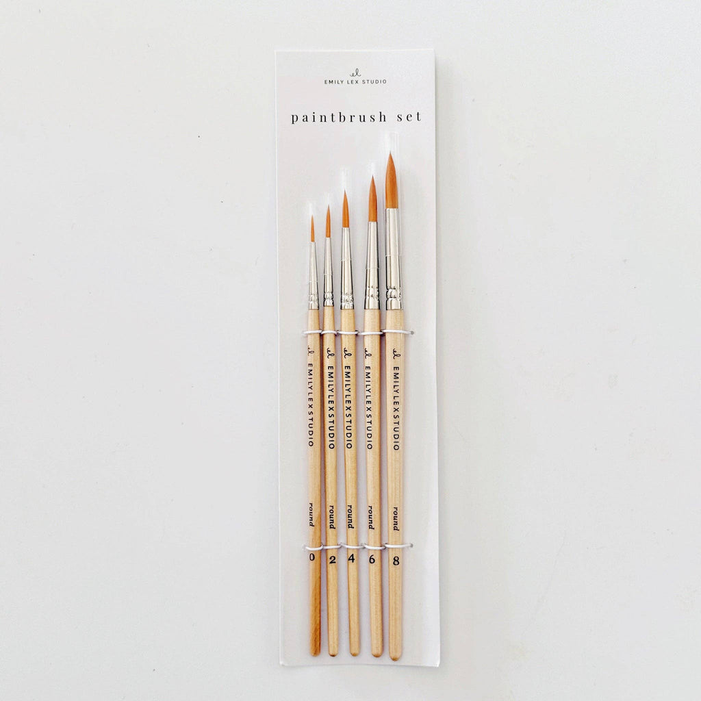 emily lex studio - Watercolor paintbrush set