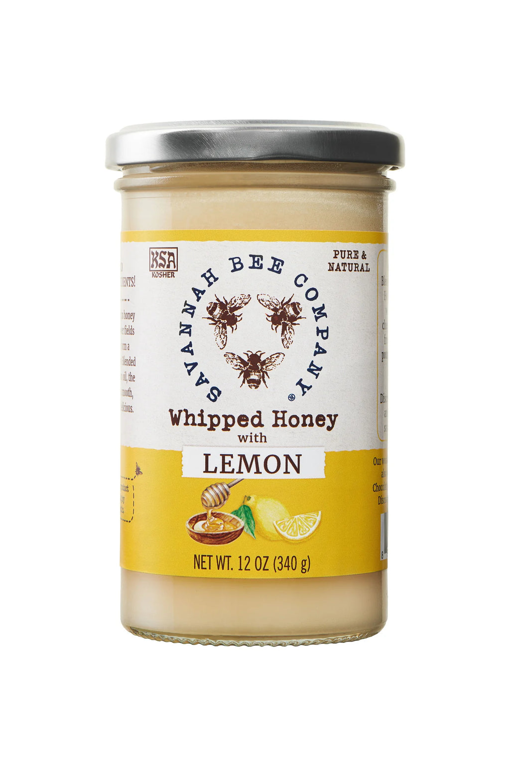 Savannah Bee Whipped Honey With Lemon 12oz