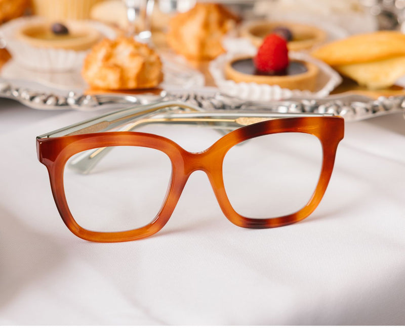 Peepers Progressives - Fanfare  - Blonde Tortoise/Green