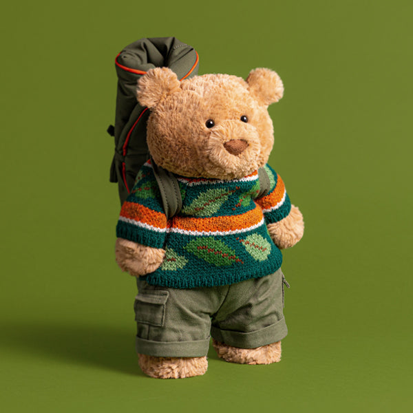 Jellycat Bartholomew Bear Hiking Outfit Medium Plush