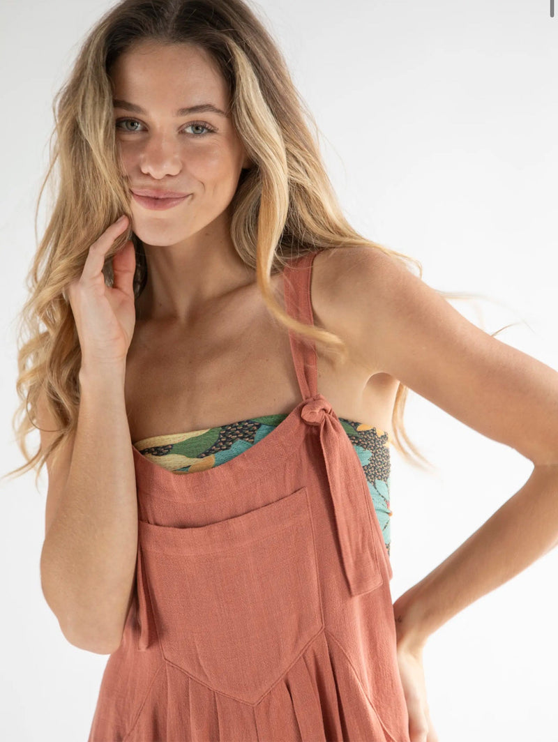 Natural Life Carrington Jumpsuit - Rust